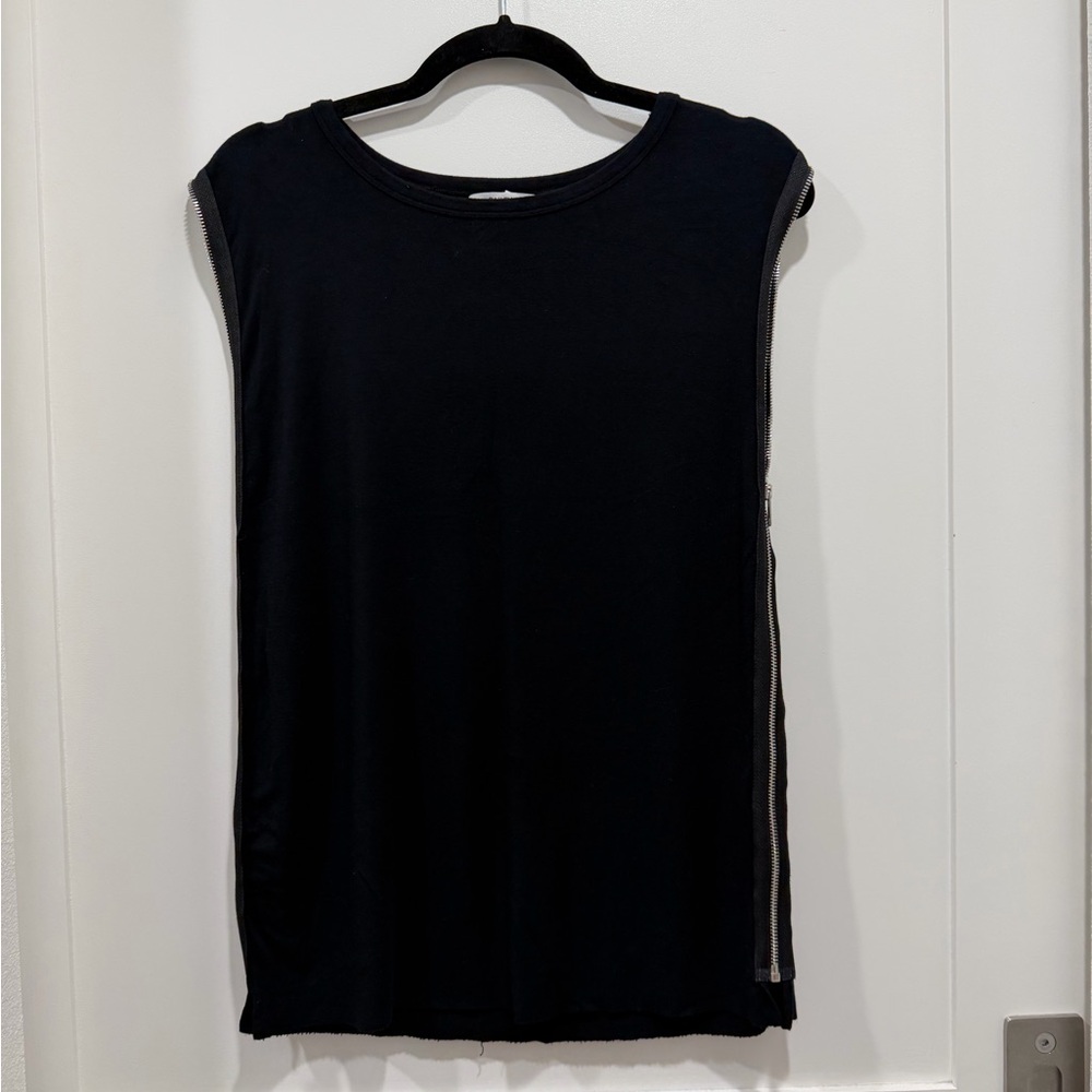 ANTHROPOLOGIE BAILEY 44 Zip Tank- Black (Size M)